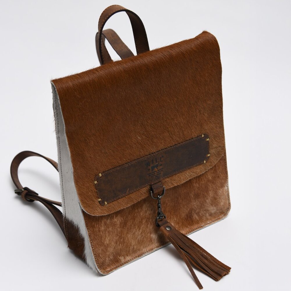 Will Leather Goods Limited "Simple Western Collection" natural hide backpack